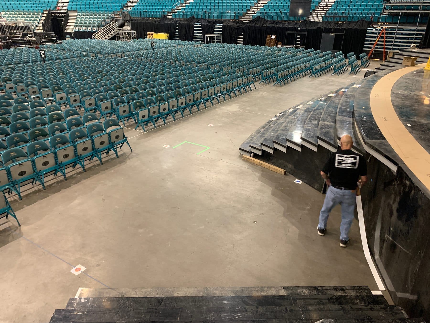 Flooring for the Google Pixel Las Vegas event